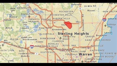 sterling heights on map